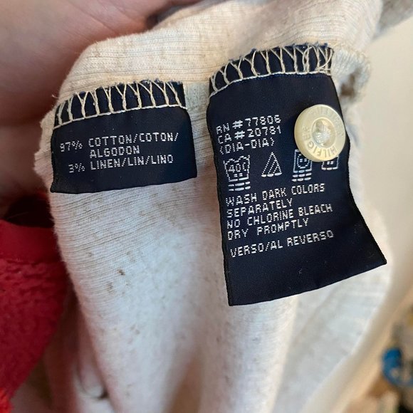 Vintage Tommy Hilfiger Cotton-Linen T-shirt - Picture 4 of 4